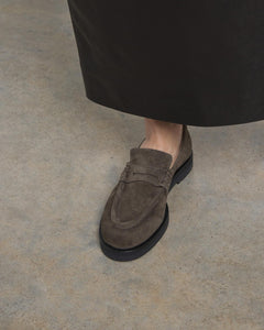 Joss Loafer, Truffle Suede Joss Loafer dear-frances 