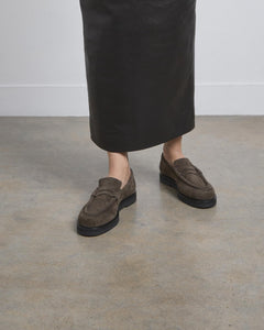 Joss Loafer, Truffle Suede Joss Loafer dear-frances 