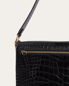 Celo Crossbody, Black Croco Handbags dear-frances 