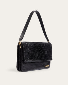 Celo Crossbody, Black Croco Handbags dear-frances 